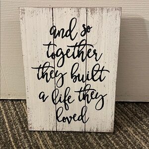 Hobby Lobby White and Black Inspirational Wall Art